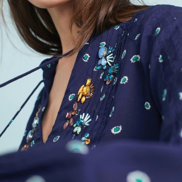 Anthropologie Ashton Peasant Top - Picture 2 of 7